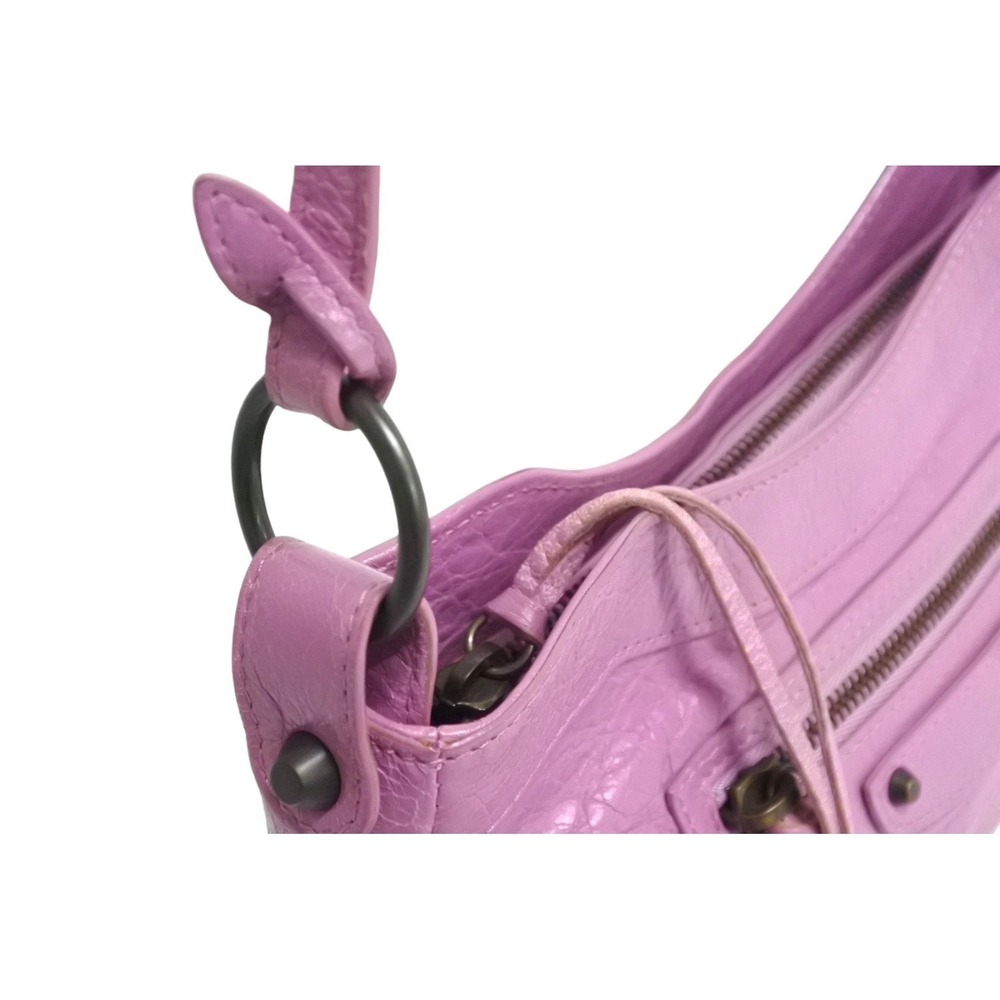 BALENCIAGA Classic The Hip Shoulder Bag Pink Leather - Picture 5 of 10